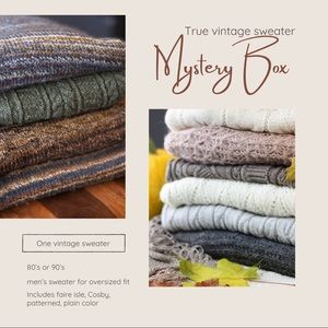 Mystery vintage sweater ❔❓true vintage men’s sizes